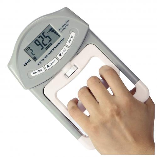 OEM Mould Measurement Range 198lbs/90KGs Digital Electronic Hand Dynamometer Grip Strength Measurement Meter Auto Capturing